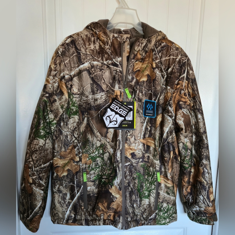 NWT Realtree Youth Size 2XL(18) Insulated Waterproof Heavy Coat Camo Parka